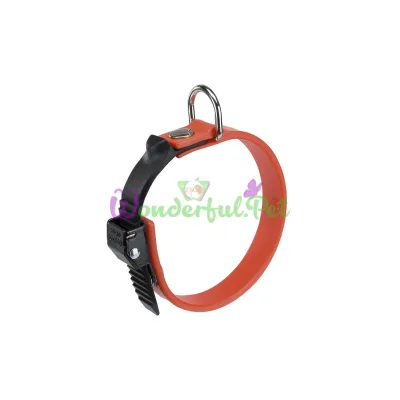 Эластичный ошейник с системой регулировки Ferplast Ergoflex C15 22 Orange для собак A: 18÷22 см B: 15 мм