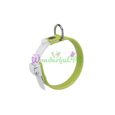 Эластичный ошейник с системой регулировки Ferplast Ergoflex C15 22 Green для собак A: 18÷22 см B: 15 мм