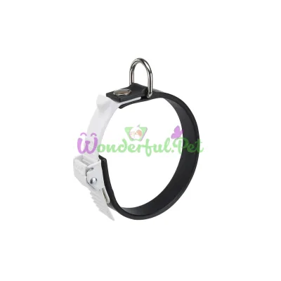 Эластичный ошейник с системой регулировки Ferplast Ergoflex C15 22 Black для собак A: 18÷22 см B: 15 мм