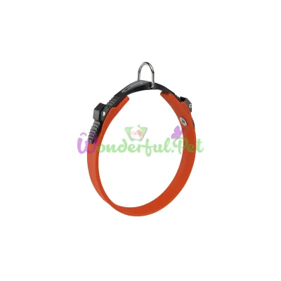 Эластичный ошейник с системой микро регулировки Ferplast Ergoflex C22 42 Orange для собак