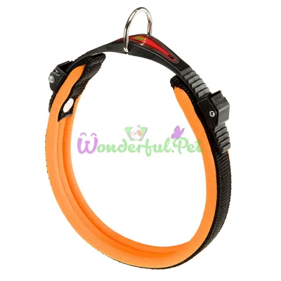 Ошейник на мягкой подкладке Ferplast Ergofluo C15 33 Orange для собак A: 25÷33 см B: 15 мм