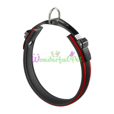 Ошейник Ferplast Ergocomfort C25 60 Red для собак с мягкой подкладкой и регулировкой A: 52÷60 см B: 25 мм