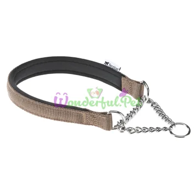 Нейлоновый ошейник с металлической цепочкой Ferplast Daytona CSS20 50 Brown для собак A: 50 см B: 20 см