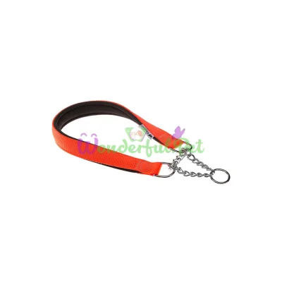Нейлоновый ошейник с металлической цепочкой Ferplast Daytona CSS15 40 Orange для собак A: 40 см B: 15 см