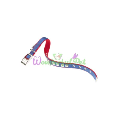 Нейлоновый ошейник Ferplast Dual CF25 53 Colours Blue-Red для собак 25 мм A: 45÷53 см