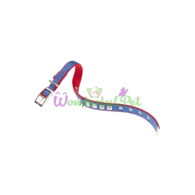 Нейлоновый ошейник Ferplast Dual CF20 43 Colours Blue-Red для собак 20 мм A: 35÷43 см