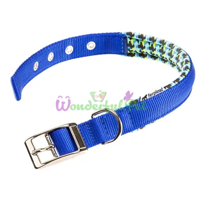 Нейлоновый ошейник Ferplast Daytona Fanasy C25 45 Blue для собак синий A: 37x45 см B: 25 мм