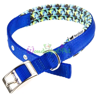 Нейлоновый ошейник Ferplast Daytona Fanasy C20 43 Blue для собак синий A: 35x43 см B: 20 мм