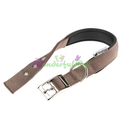 Нейлоновый ошейник Ferplast Daytona C25 45 Brown для собак коричневый A: 37x45 см B: 25 мм
