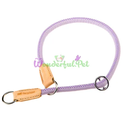 Ошейник-полуудавка Ferplast Derby CS12 70 Purple для собак из эко-кожи черная A: 70 см 12 мм