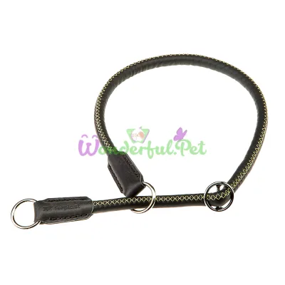 Ошейник-полуудавка Ferplast Derby CS12 70 Black для собак из эко-кожи черная A: 70 см 12 мм