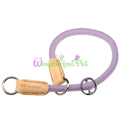 Ошейник-полуудавка Ferplast Derby CS12 50 Purple для собак из эко-кожи черная A: 50 см 12 мм
