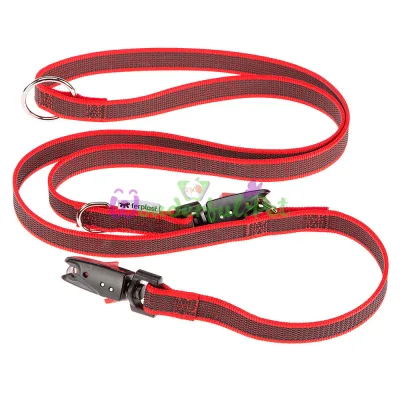 Поводок из прорезиненного нейлона Ferplast Daytona Gummy Matic GA20 200 Red для дрессировки собак