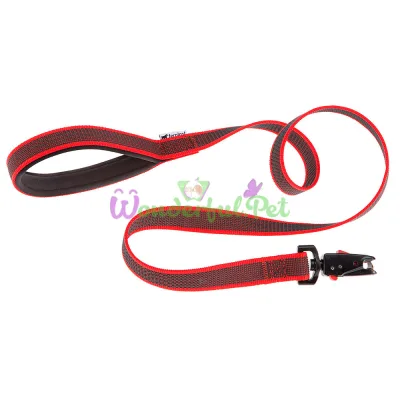 Поводок для собак без ручки Ferplast Daytona Gummy Matic G15 120 Red из прорезиненного нейлона 15 мм 120 см
