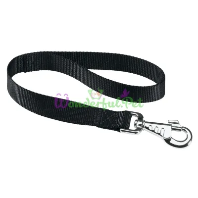 Нейлоновый поводок Ferplast Club GM25 45 Black для собак черный 25 мм 45 см