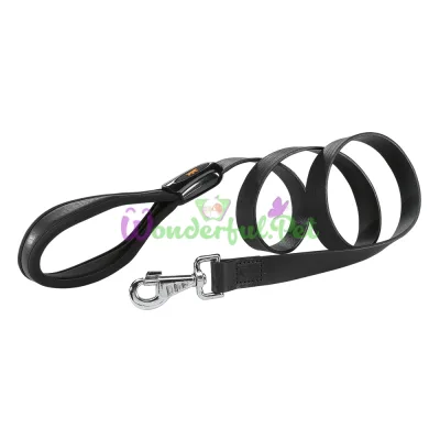 Кожаный поводок Giotto G20 120 Black для собак 20 мм 120 см