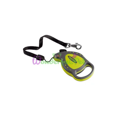 Поводок-рулетка для собак до 8 кг Ferplast Flippy Deluxe Mini Green со шнуром зеленый 3 м