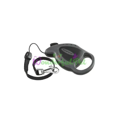 Поводок-рулетка для собак до 8 кг Ferplast Flippy Deluxe Mini Black со шнуром черный 3 м