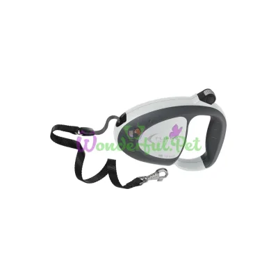 Поводок-рулетка для собак до 25 кг Ferplast Flippy Tech Tape M Grey с лентой серый 3 м