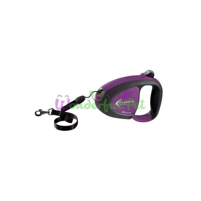 Поводок-рулетка для собак до 25 кг Ferplast Flippy Tech Cord M Purple со шнуром фиолетовый 5 м