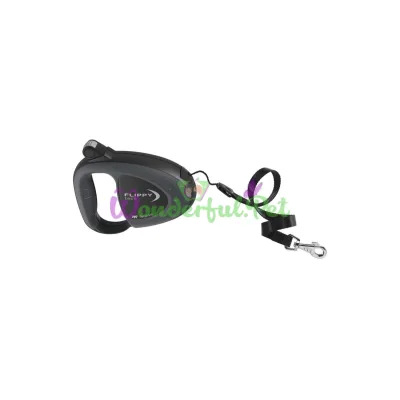 Поводок-рулетка для собак до 25 кг Ferplast Flippy Tech Cord M Black со шнуром черный 5 м