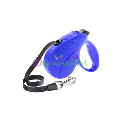 Поводок-рулетка для собак до 15 кг Ferplast Amigo Easy S Tape Blue c лентой синий 5 м