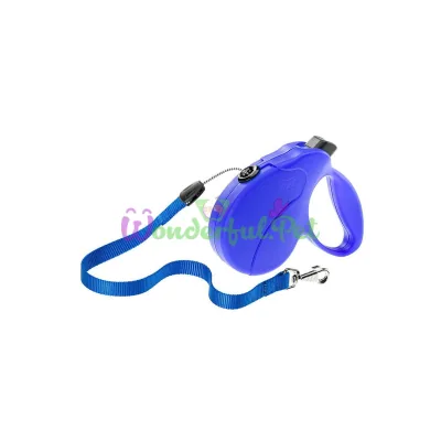 Поводок-рулетка для собак до 15 кг Ferplast Amigo Easy S Cord Blue cо шнуром синий 5 м