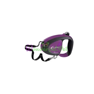 Поводок-рулетка для собак до 12 кг с лентой Ferplast Flippy Tech Tape Purple фиолетовый 3 м