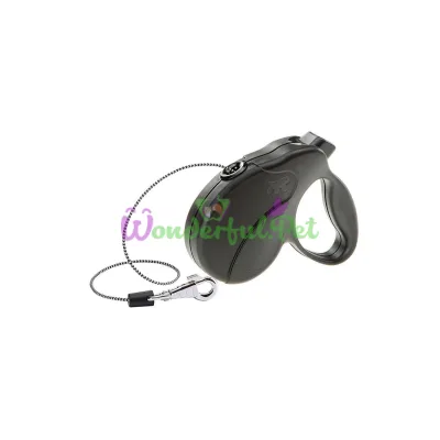 Поводок-рулетка для собак до 12 кг Ferplast Amigo Easy Mini Cord Nero cо шнуром черный 3 м