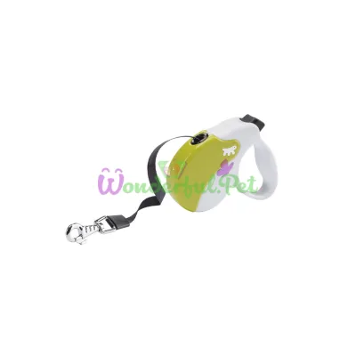 Поводок-рулетка Ferplast Amigo S Tape White-Green для собак c лентой зелено-белый 14x3,6x12 см
