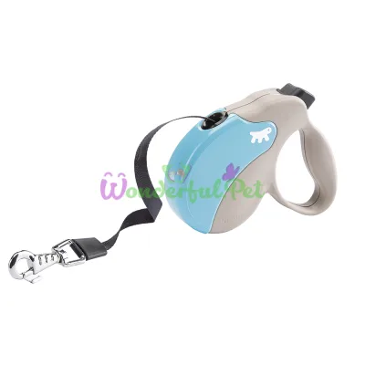 Поводок-рулетка Ferplast Amigo S Tape Beige-Blue для собак c лентой бежево-синий 14x3,6x12 см