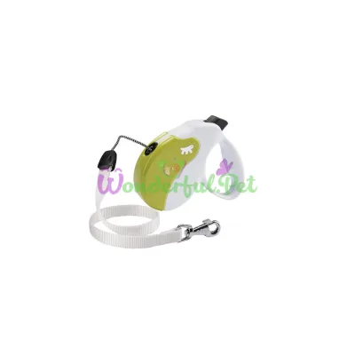 Поводок-рулетка Ferplast Amigo S Cord White-Green Lead для собак cо шнуром зелено-белый 14x3,6x12 см