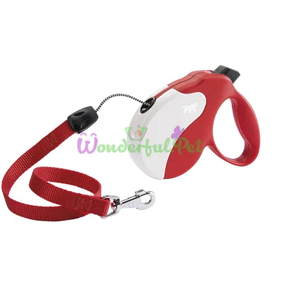 Поводок-рулетка Ferplast Amigo S Cord Red-White для собак cо шнуром красно-белый 14x3,6x12 см