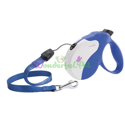 Поводок-рулетка Ferplast Amigo S Cord Blue-White Lead для собак cо шнуром бело-синий 14x3,6x12 см