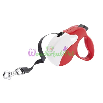 Поводок-рулетка Ferplast Amigo Mini Tape Red-White для собак c лентой красно-белый 12x3x10 см