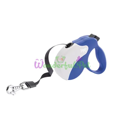 Поводок-рулетка Ferplast Amigo Mini Tape Blue-White для собак c лентой бело-синий 12x3x10 см