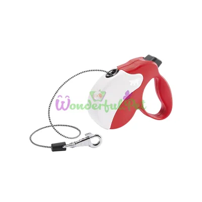 Поводок-рулетка Ferplast Amigo Mini Cord Red-White для собак cо шнуром красно-белый 12x3x10 см