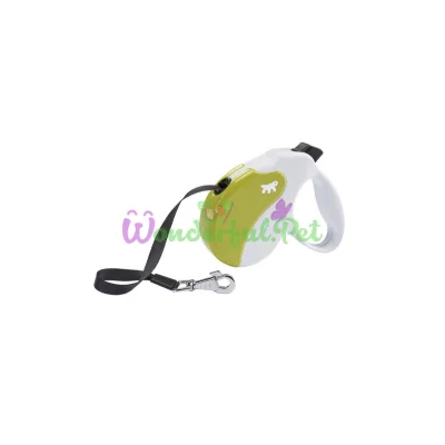 Поводок-рулетка Ferplast Amigo M Tape White-Green для собак c лентой зелено-белый 15x3,6x14 см