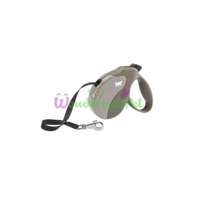 Поводок-рулетка Ferplast Amigo M Tape Dove-Grey для собак c лентой бежево-серый 15x3,6x14 см