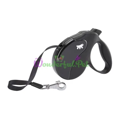 Поводок-рулетка Ferplast Amigo M Tape Black для собак c лентой черный 15x3,6x14 см