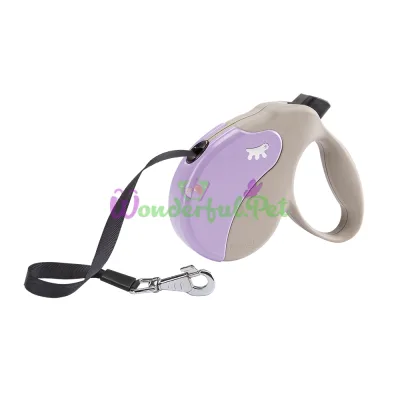 Поводок-рулетка Ferplast Amigo M Tape Beige-Purple для собак c лентой бежево-фиолетовый 15x3,6x14 см