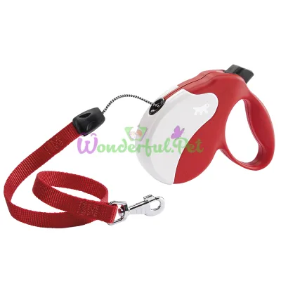 Поводок-рулетка Ferplast Amigo M Cord Red-White для собак cо шнуром красно-белый 15x3,6x14 см