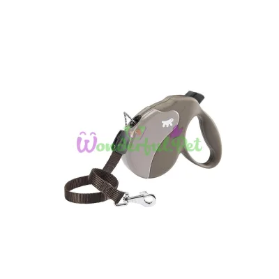 Поводок-рулетка Ferplast Amigo Long Cord Dove-Grey для собак cо шнуром 15x3,6x14 см