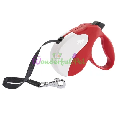 Поводок-рулетка Ferplast Amigo L Cord Red-White для собак cо шнуром красно-белый 16x3,8x15 см