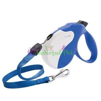 Поводок-рулетка Ferplast Amigo L Cord Blue-White Lead для собак cо шнуром бело-синий 16x3,8x15 см