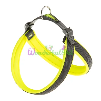 Эргономичная шлейка Ferplast Agila Fluo 5 Yellow для собак 50x58 см