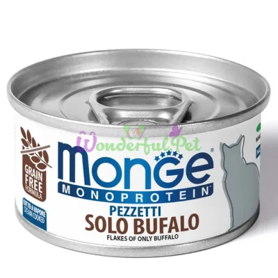 MONGE CAT MONOPROTEIN SOLO 100% Buffalo Pate 80 g