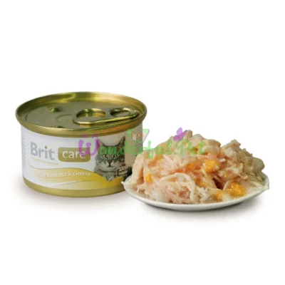 Влажный корм Brit Care Cat Chicken Breast Cheese 80 г