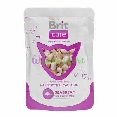 Влажный корм Brit Care Cat Seabream pouch 80 г