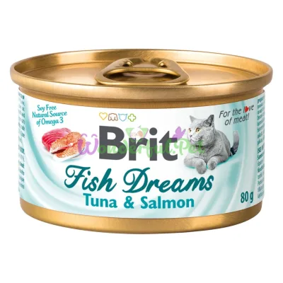 Влажный корм Brit Fish Dreams Salmon Tuna 80 г